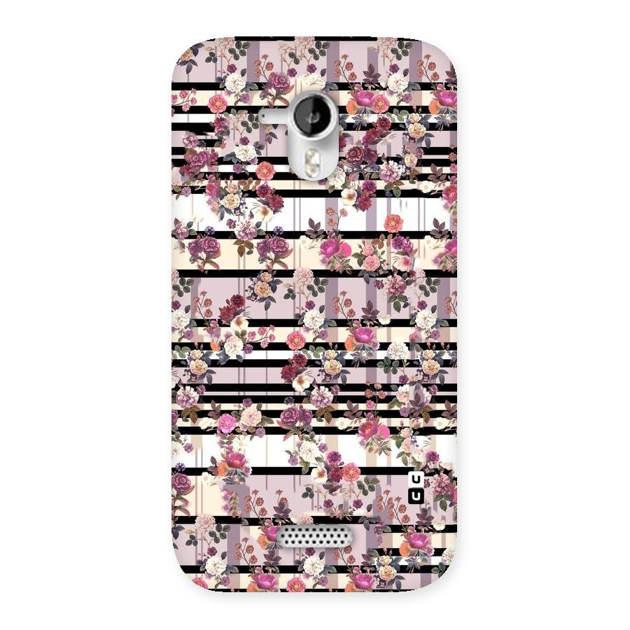 Beauty In Floral Back Case for Micromax Canvas HD A116