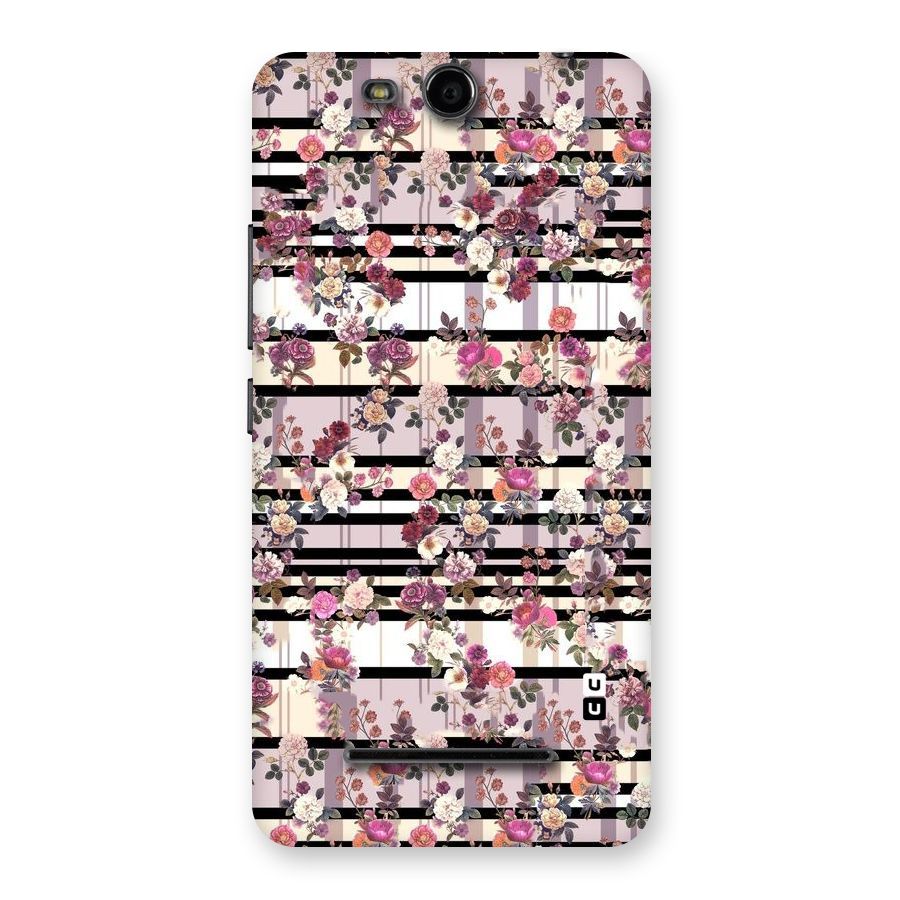 Beauty In Floral Back Case for Micromax Canvas Juice 3 Q392
