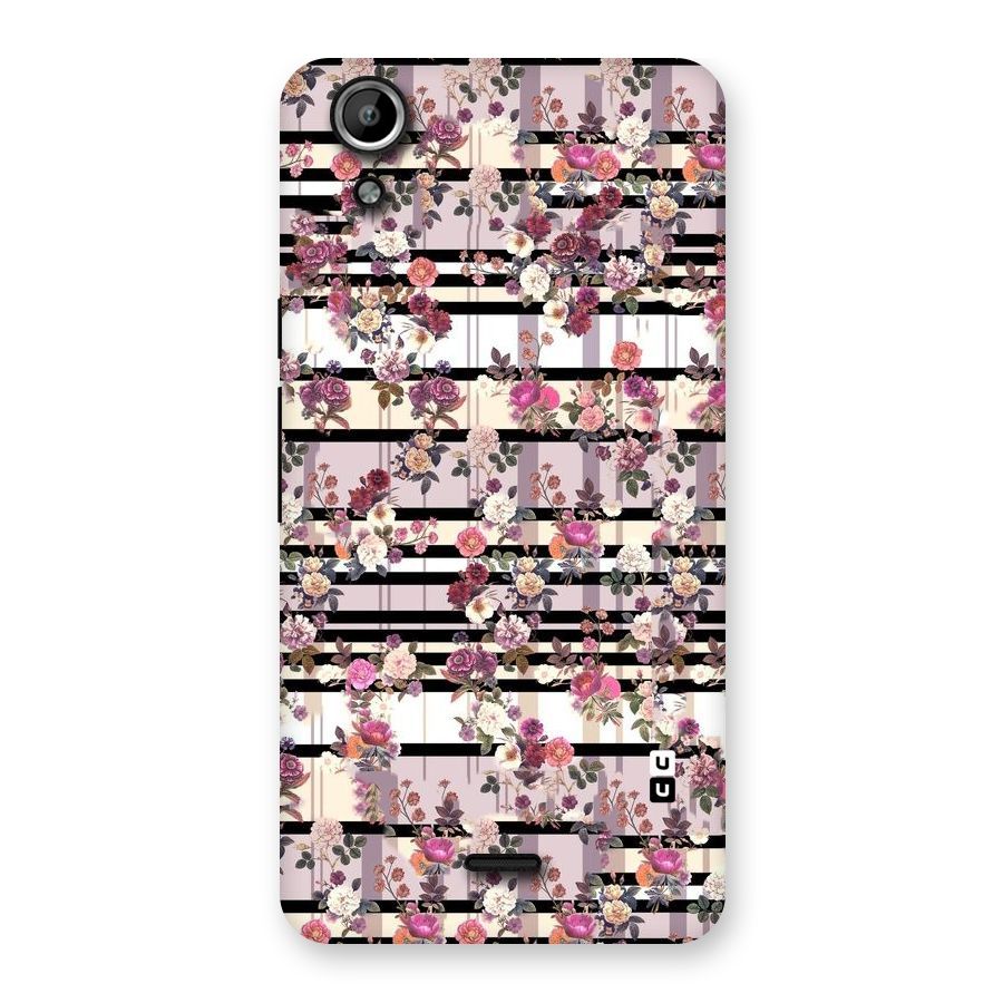 Beauty In Floral Back Case for Micromax Canvas Selfie Lens Q345