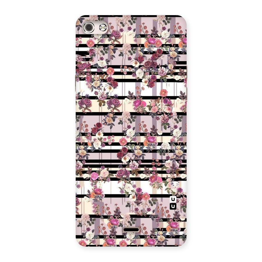 Beauty In Floral Back Case for Micromax Canvas Silver 5
