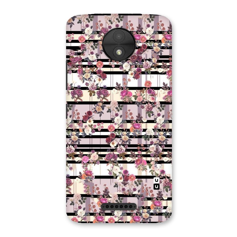 Beauty In Floral Back Case for Moto C