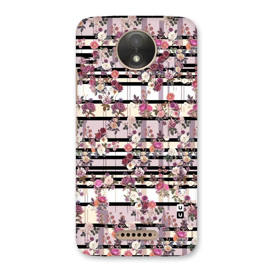 Beauty In Floral Back Case for Moto C Plus