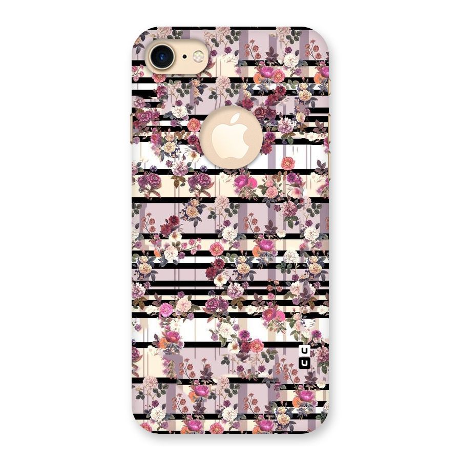 Beauty In Floral Back Case for iPhone 7 Logo Cut