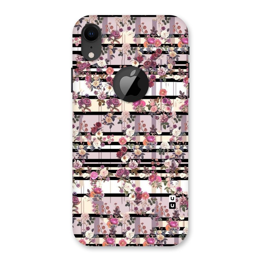 Beauty In Floral Back Case for iPhone XR Logo Cut