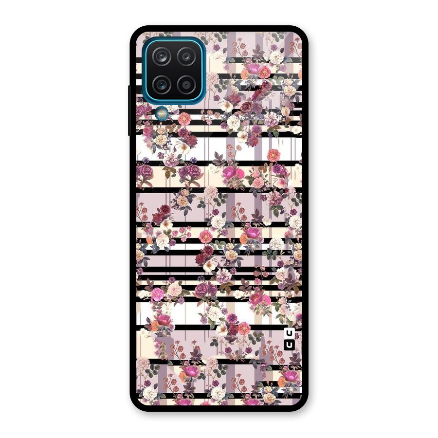 Beauty In Floral Glass Back Case for Galaxy A12