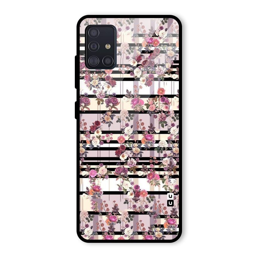 Beauty In Floral Glass Back Case for Galaxy A51