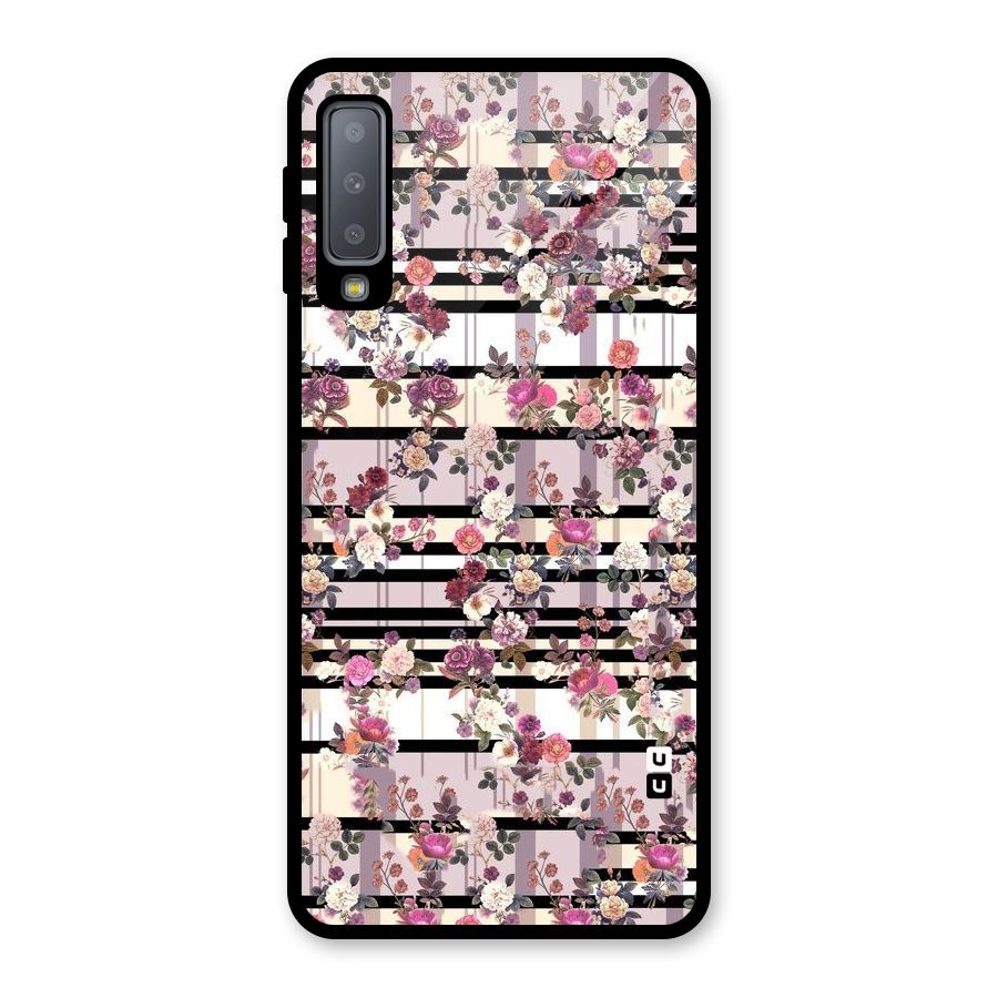 Beauty In Floral Glass Back Case for Galaxy A7 (2018)