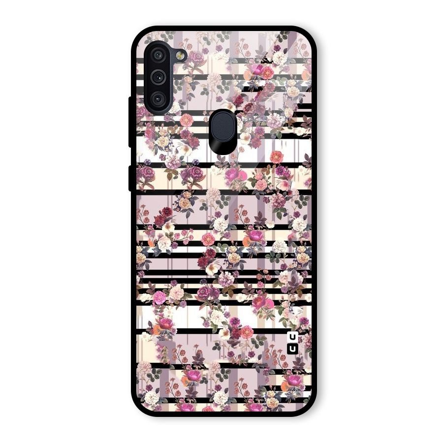 Beauty In Floral Glass Back Case for Galaxy M11