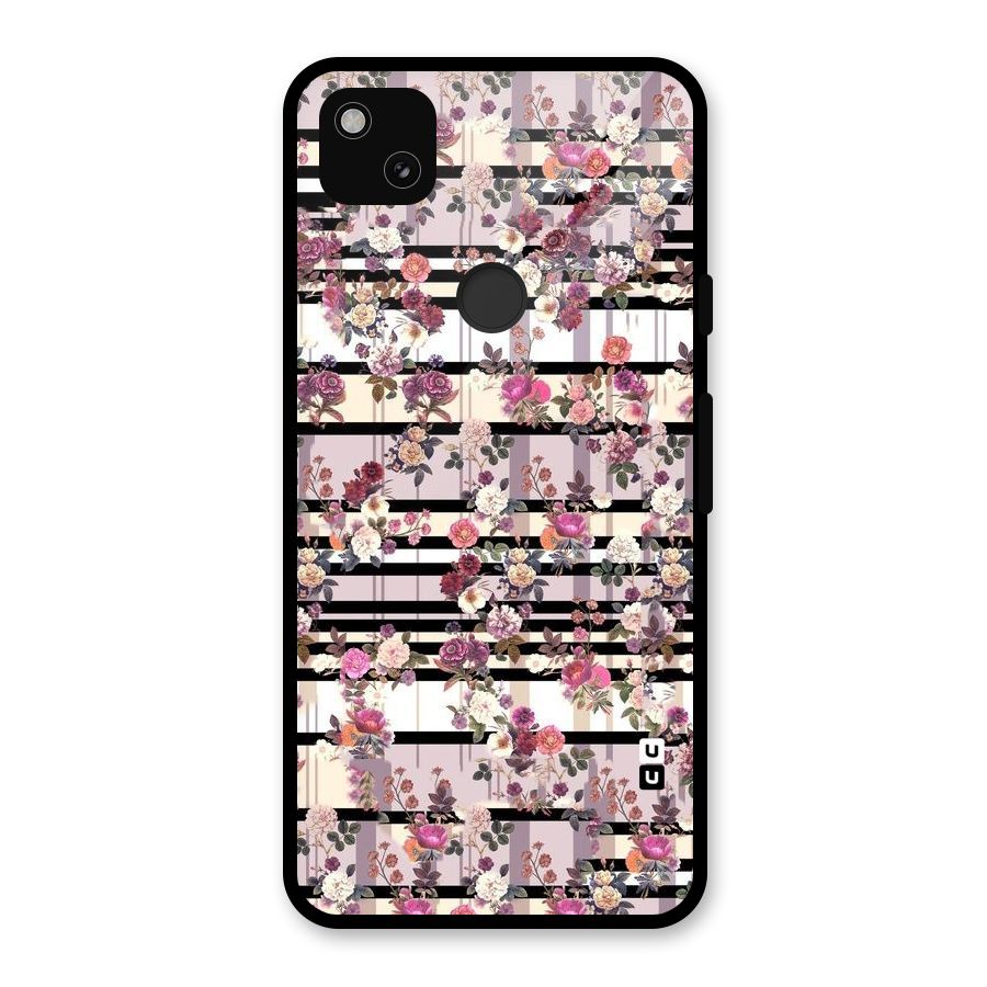 Beauty In Floral Glass Back Case for Google Pixel 4a