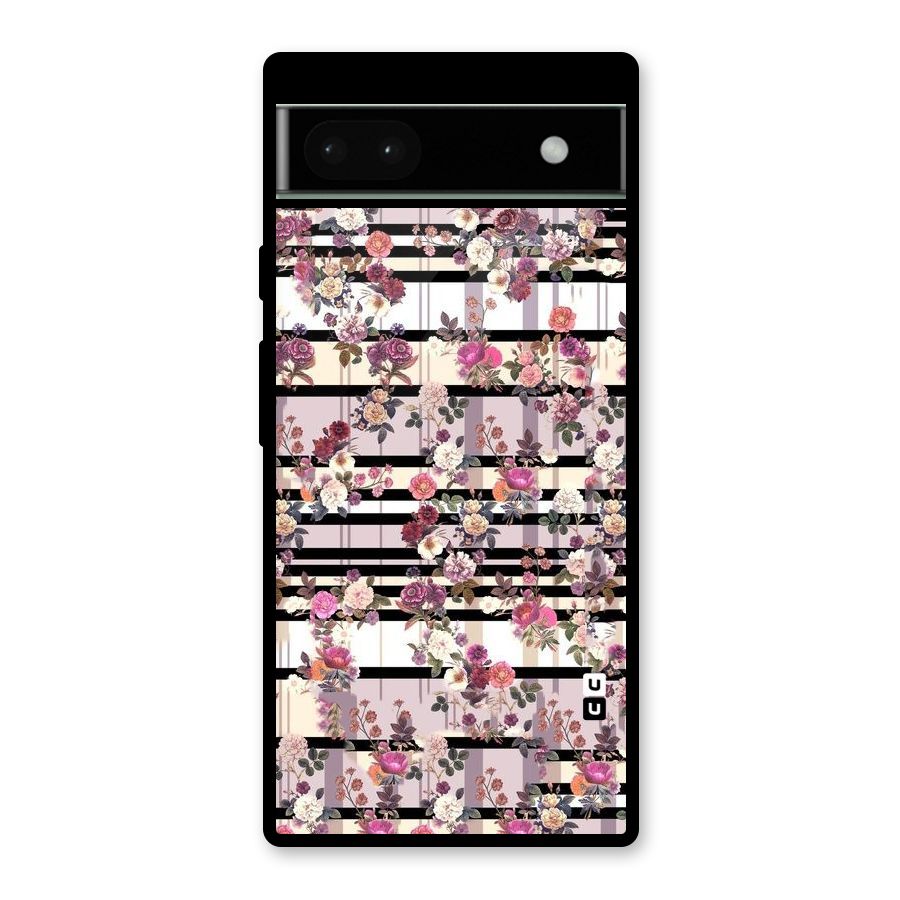 Beauty In Floral Glass Back Case for Google Pixel 6a