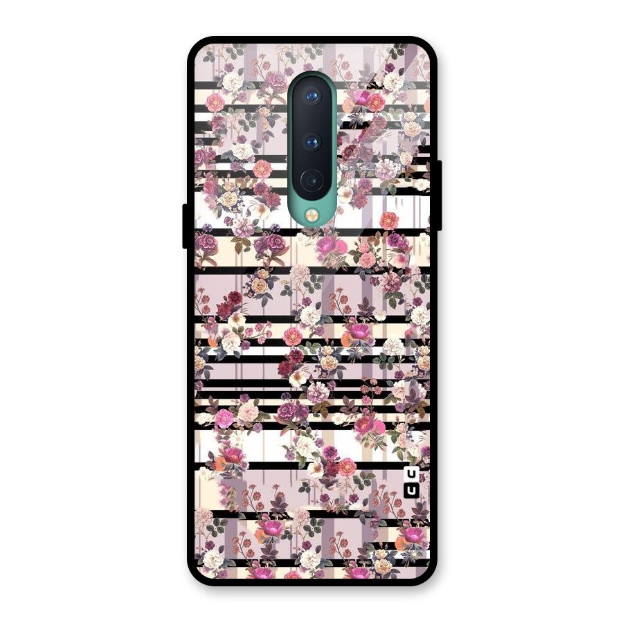 Beauty In Floral Glass Back Case for OnePlus 8