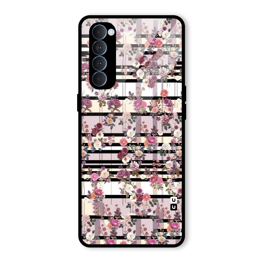 Beauty In Floral Glass Back Case for Oppo Reno4 Pro