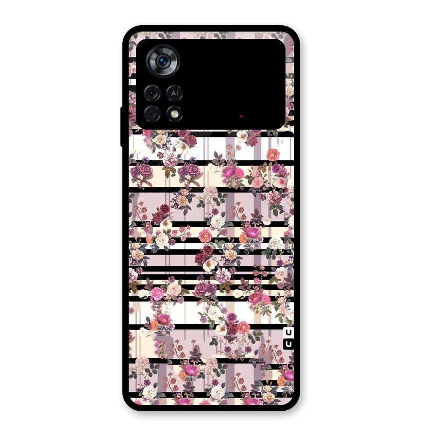 Beauty In Floral Glass Back Case for Poco X4 Pro 5G