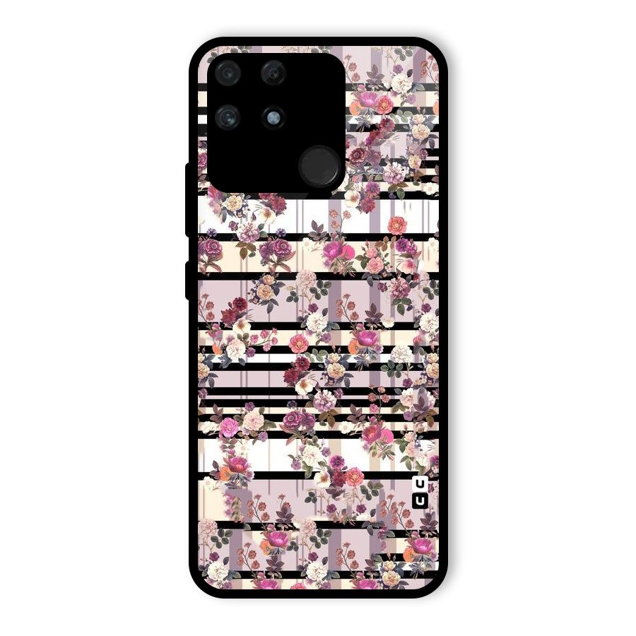 Beauty In Floral Glass Back Case for Realme Narzo 50A