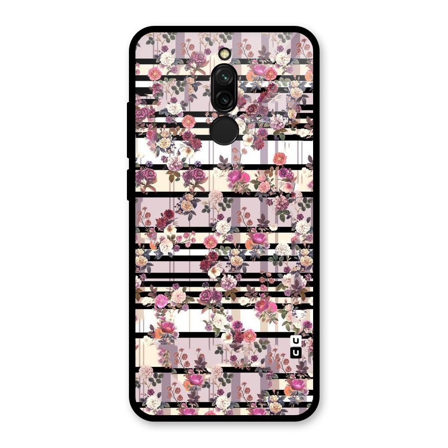 Beauty In Floral Glass Back Case for Redmi 8