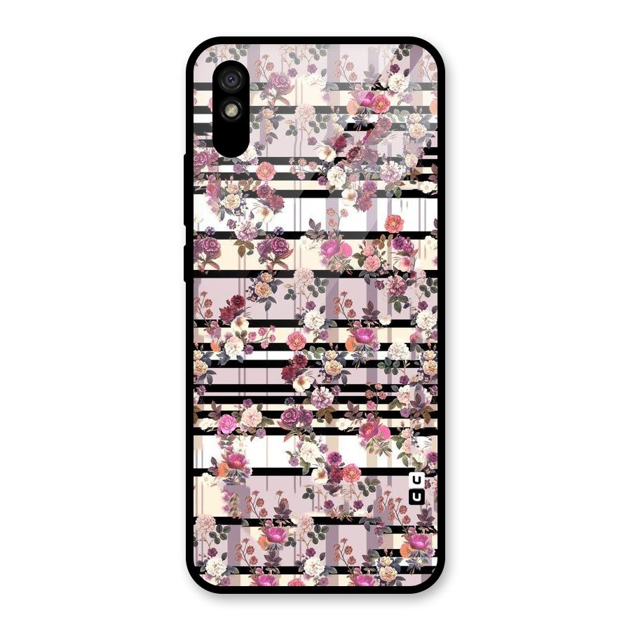 Beauty In Floral Glass Back Case for Redmi 9i