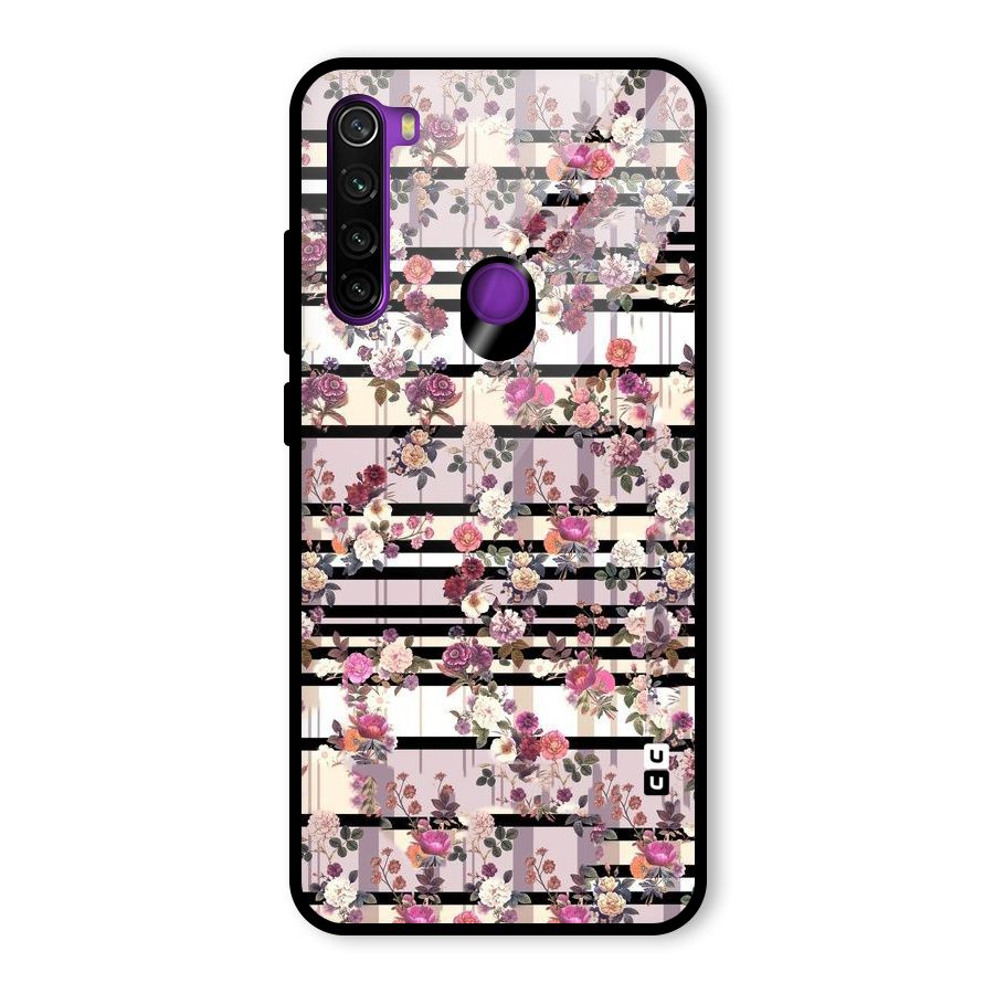 Beauty In Floral Glass Back Case for Redmi Note 8