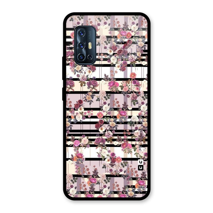 Beauty In Floral Glass Back Case for Vivo V17