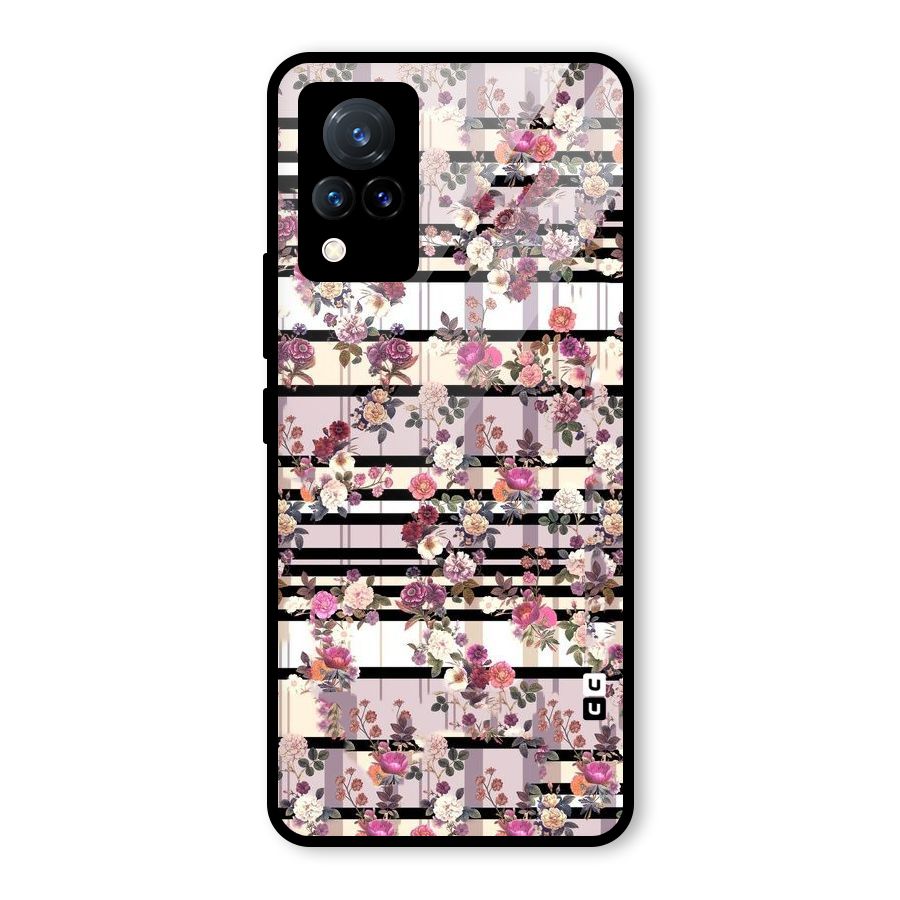 Beauty In Floral Glass Back Case for Vivo V21 5G