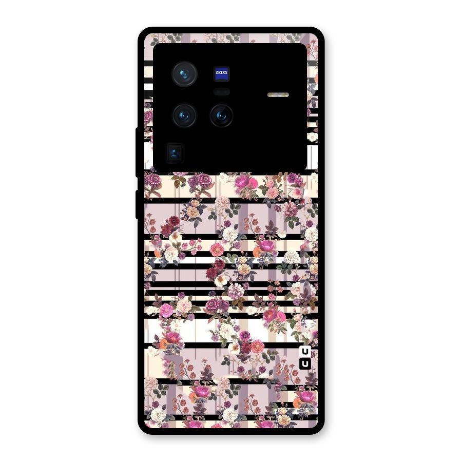 Beauty In Floral Glass Back Case for Vivo X80 Pro