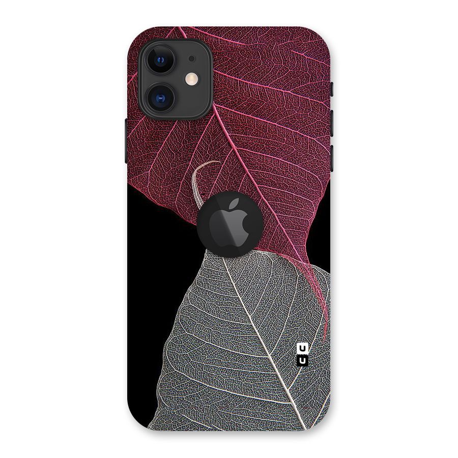 Beauty Leaf Back Case for iPhone 11 Logo Cut
