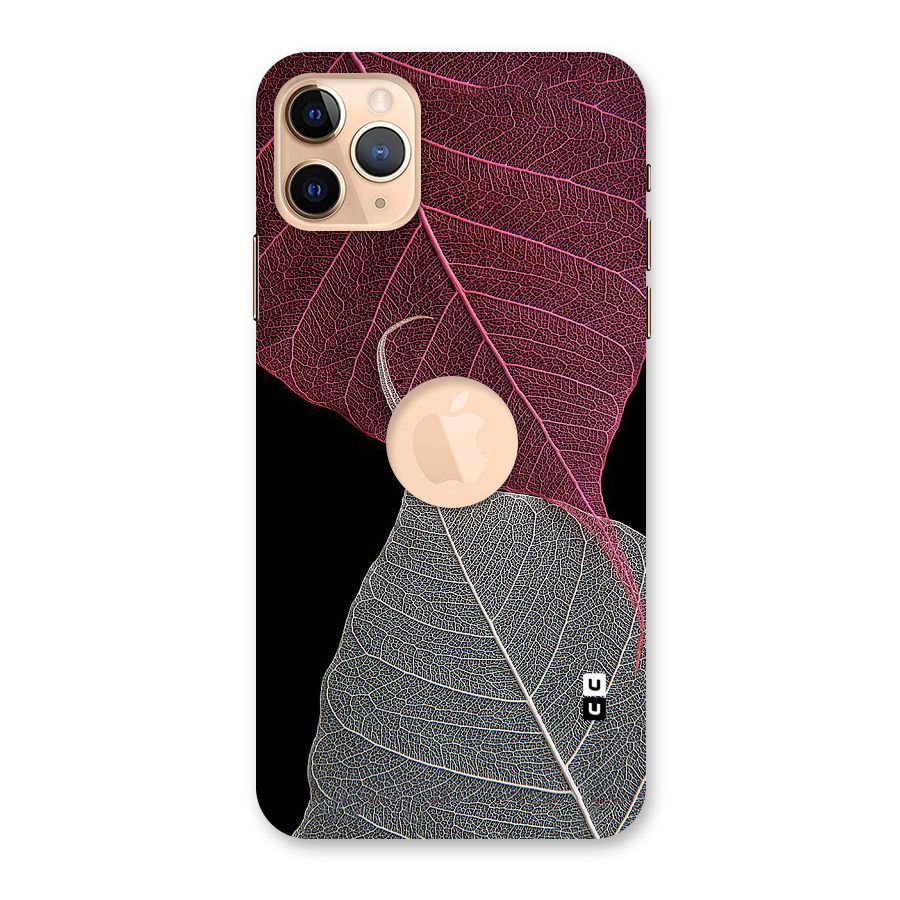 Beauty Leaf Back Case for iPhone 11 Pro Max Logo Cut