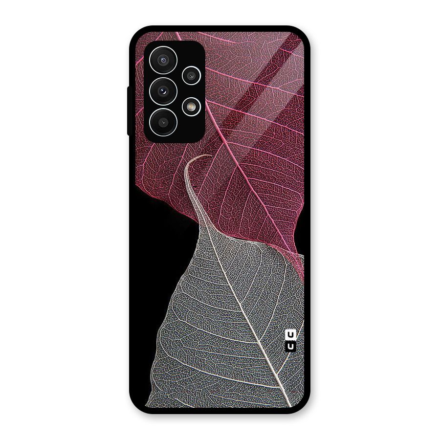 Beauty Leaf Glass Back Case for Galaxy A23