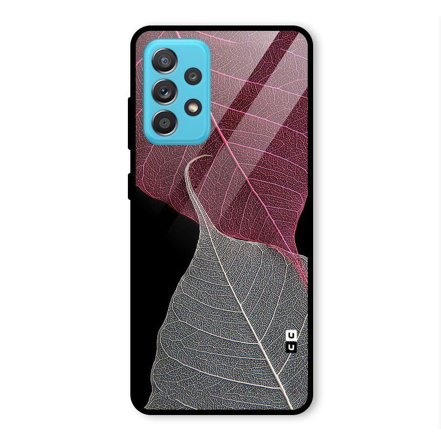 Beauty Leaf Glass Back Case for Galaxy A52s 5G