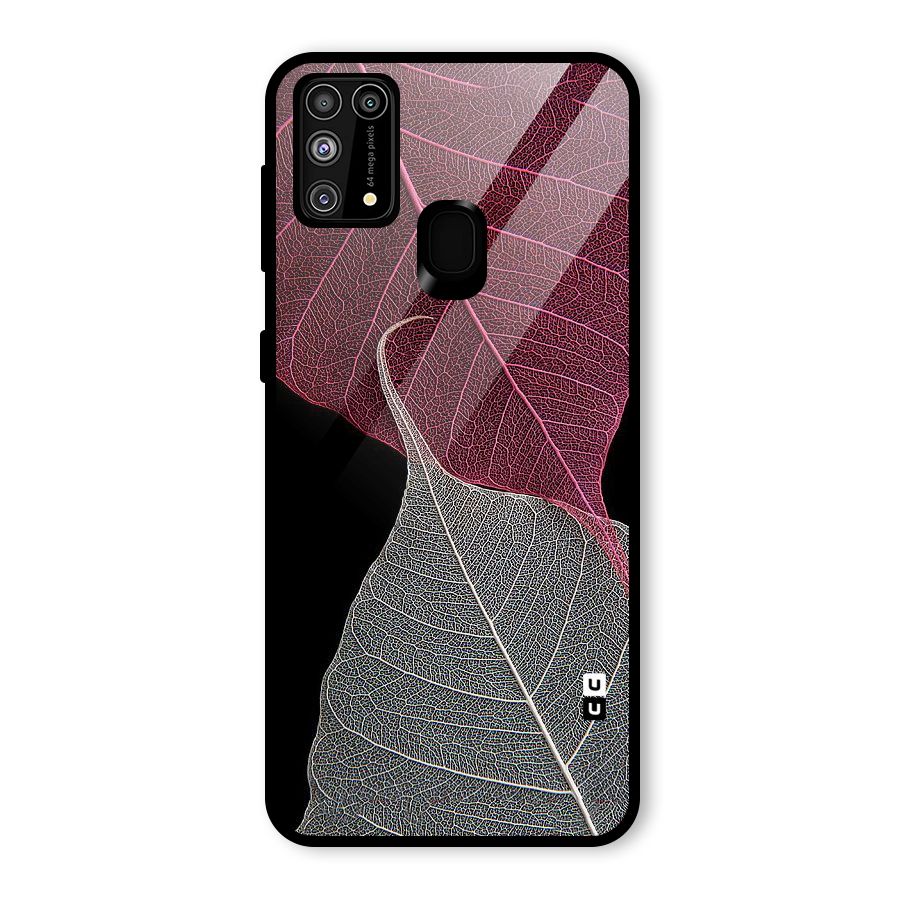 Beauty Leaf Glass Back Case for Galaxy F41