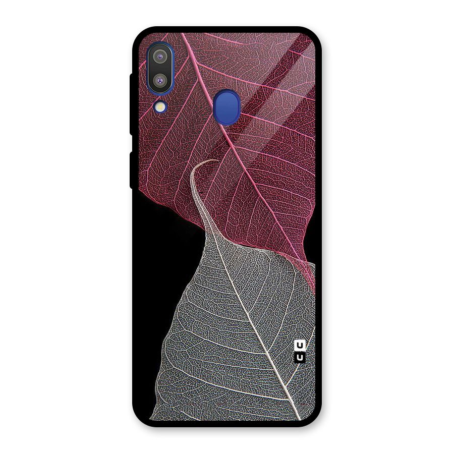 Beauty Leaf Glass Back Case for Galaxy M20