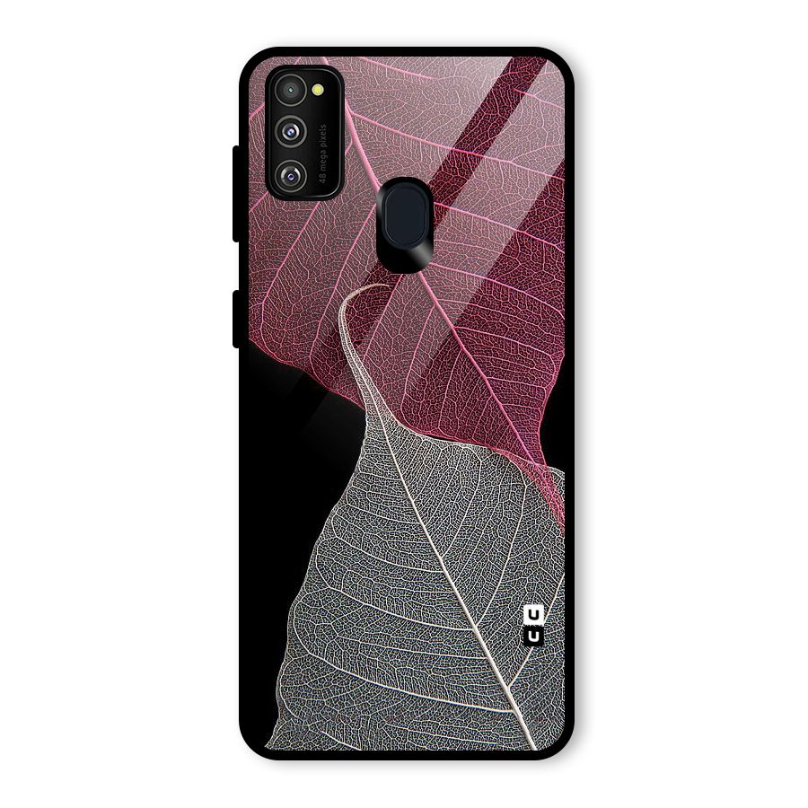 Beauty Leaf Glass Back Case for Galaxy M30s