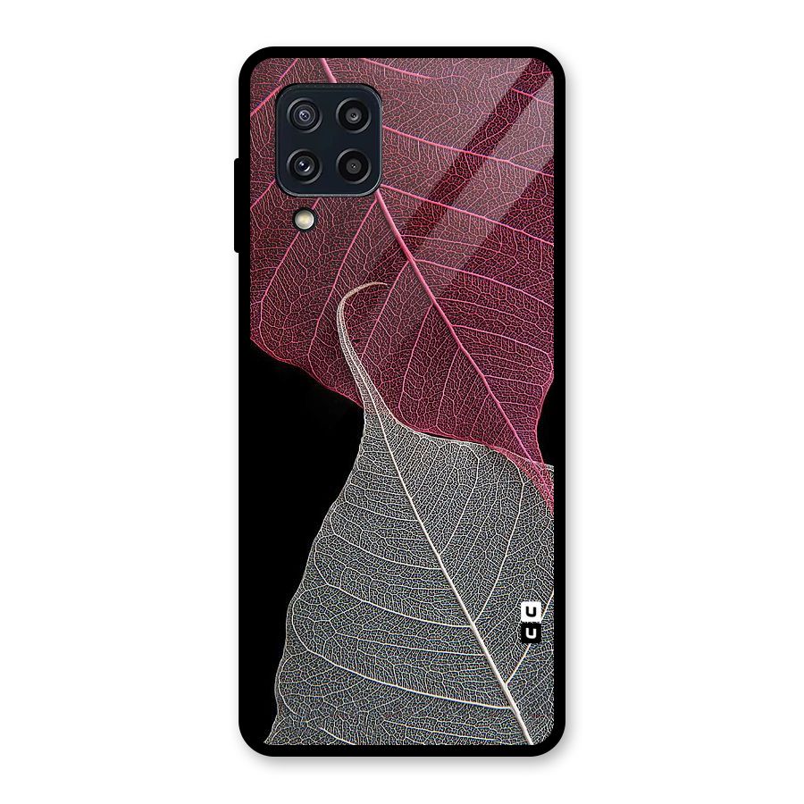 Beauty Leaf Glass Back Case for Galaxy M32
