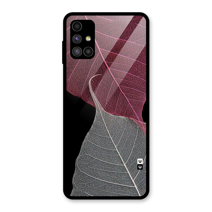 Beauty Leaf Glass Back Case for Galaxy M51