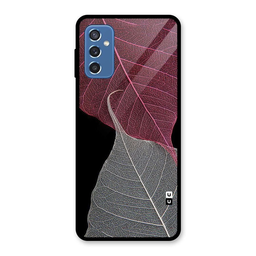 Beauty Leaf Glass Back Case for Galaxy M52 5G