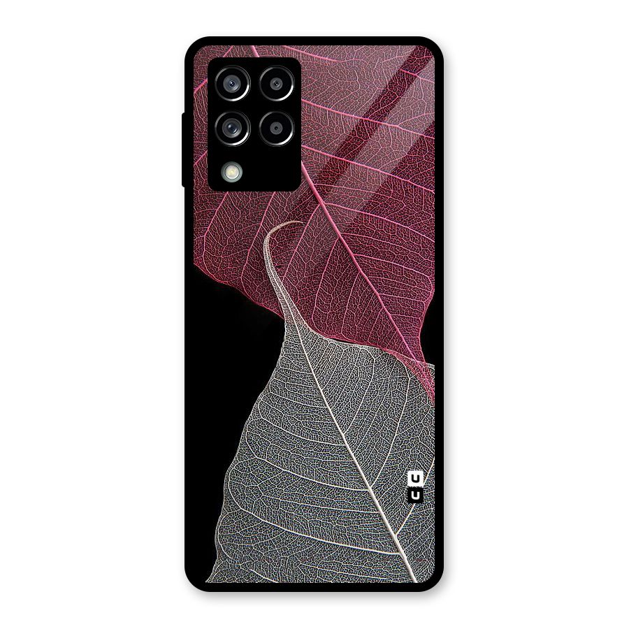 Beauty Leaf Glass Back Case for Galaxy M53 5G