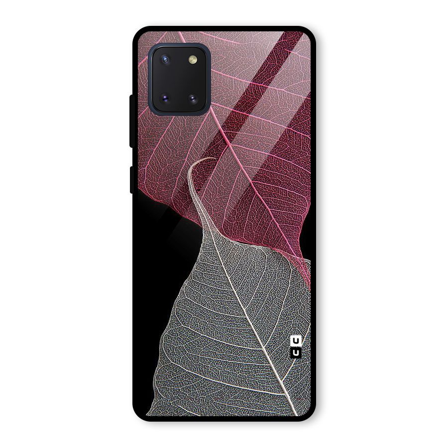 Beauty Leaf Glass Back Case for Galaxy Note 10 Lite