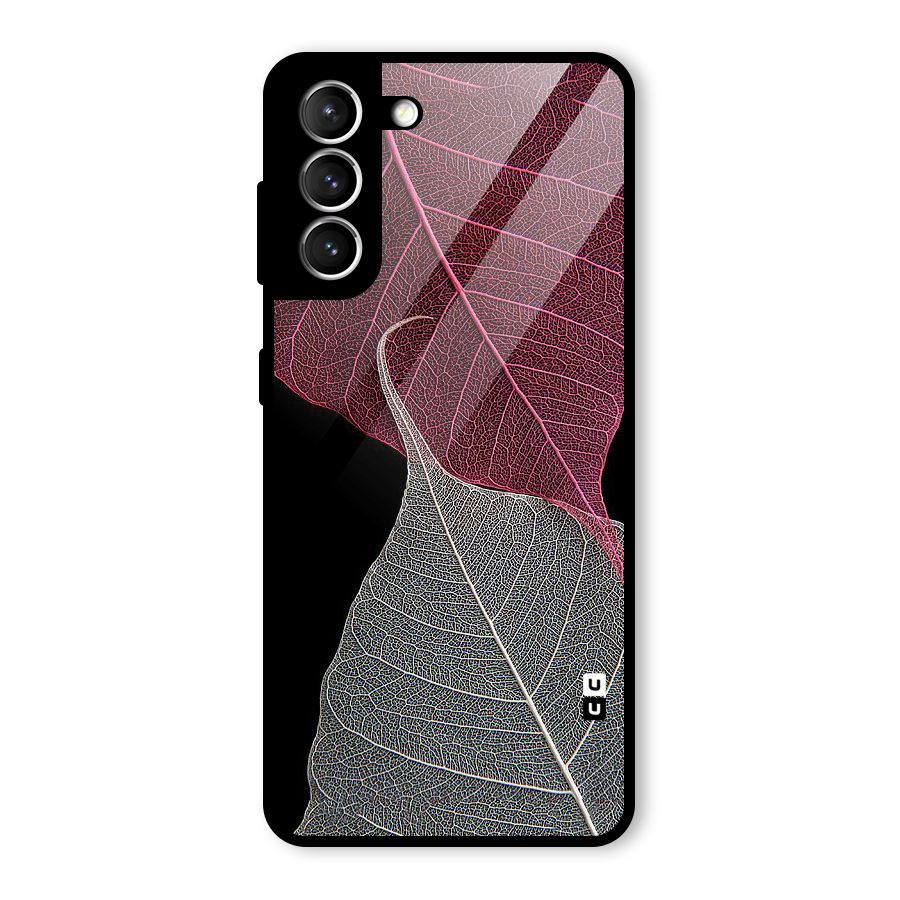 Beauty Leaf Glass Back Case for Galaxy S21 5G