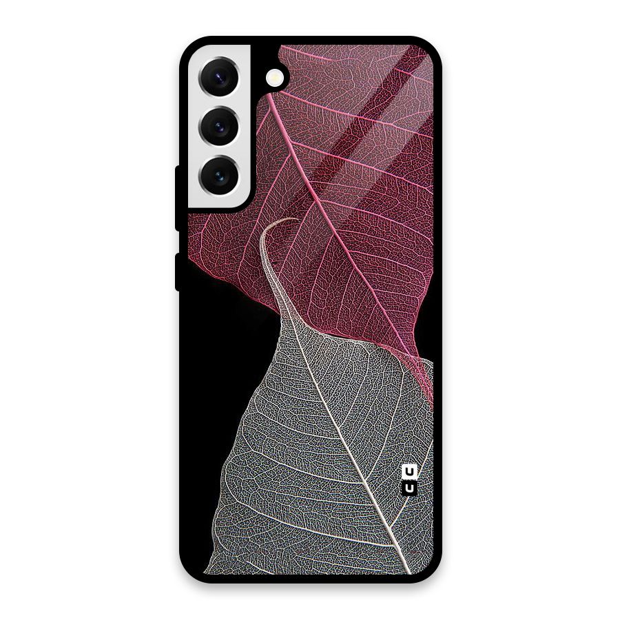 Beauty Leaf Glass Back Case for Galaxy S22 Plus 5G