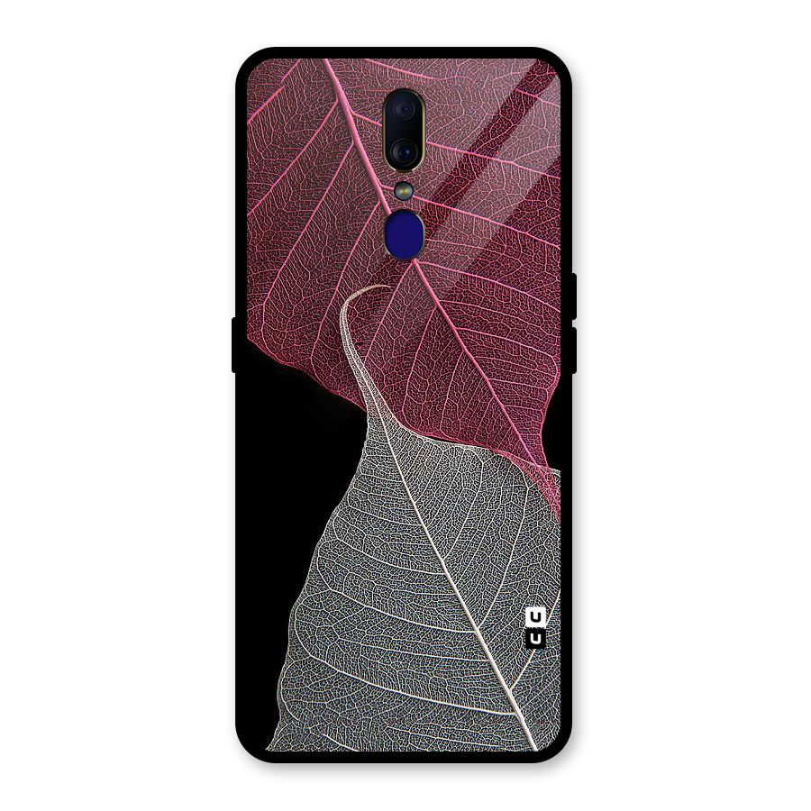 Beauty Leaf Glass Back Case for Oppo F11