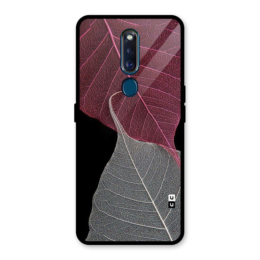Beauty Leaf Glass Back Case for Oppo F11 Pro