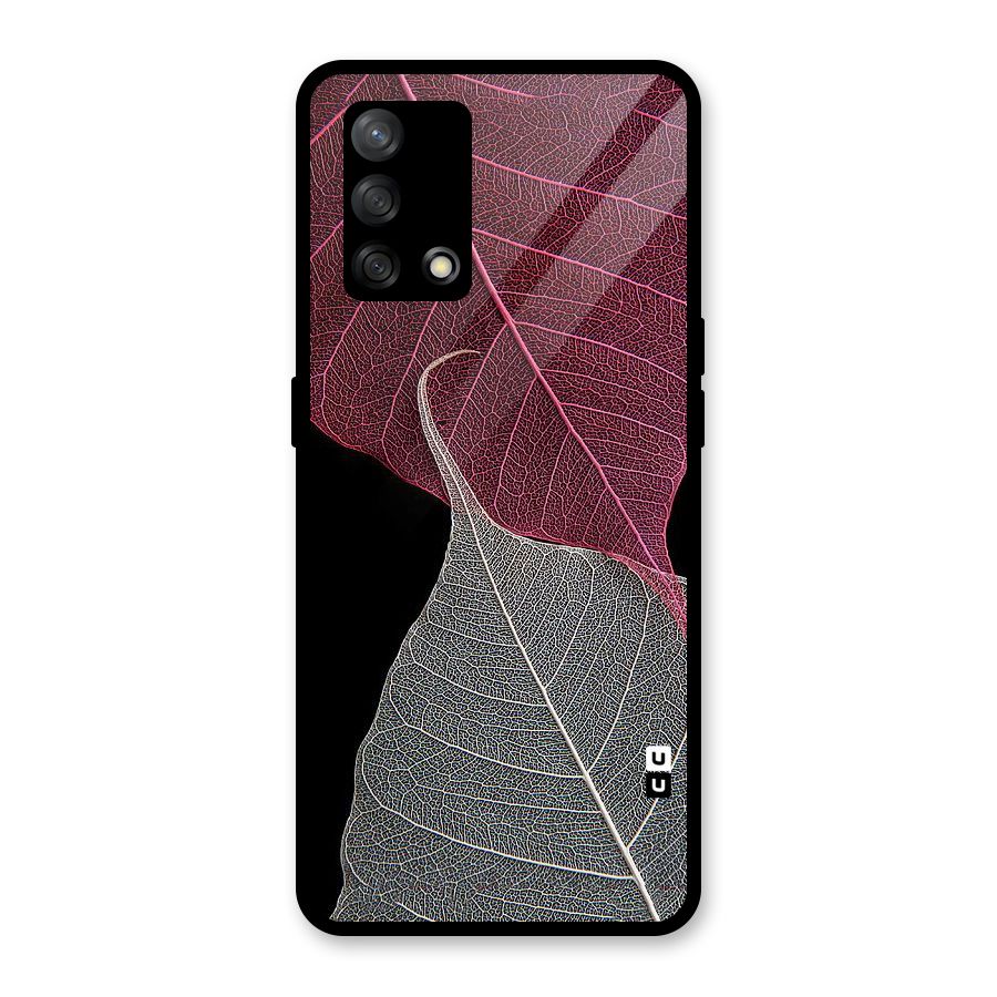 Beauty Leaf Glass Back Case for Oppo F19