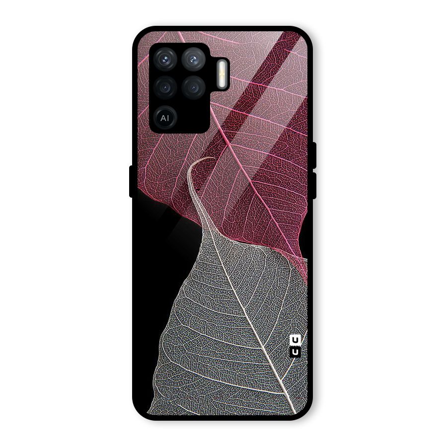 Beauty Leaf Glass Back Case for Oppo F19 Pro