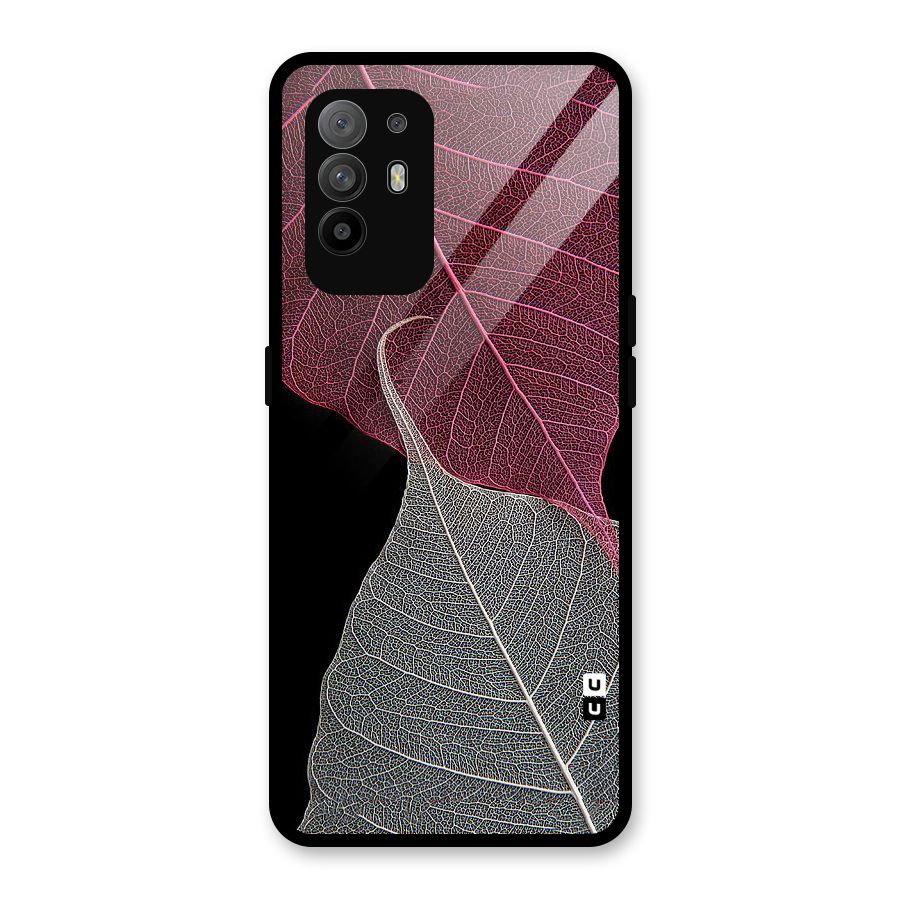 Beauty Leaf Glass Back Case for Oppo F19 Pro Plus 5G