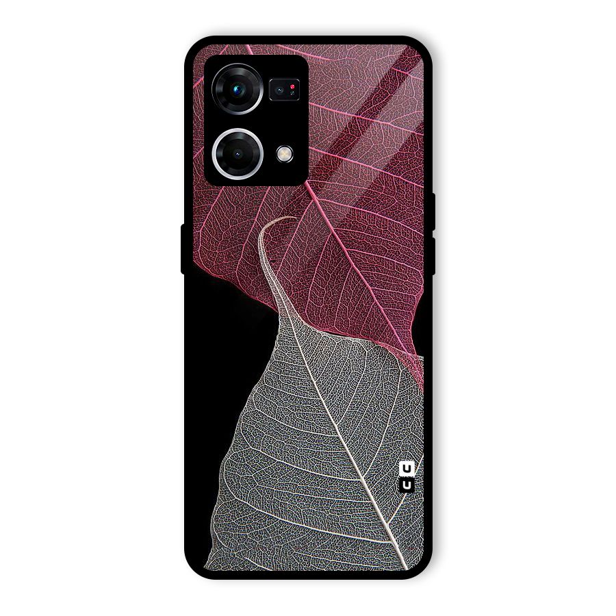 Beauty Leaf Glass Back Case for Oppo F21 Pro 5G