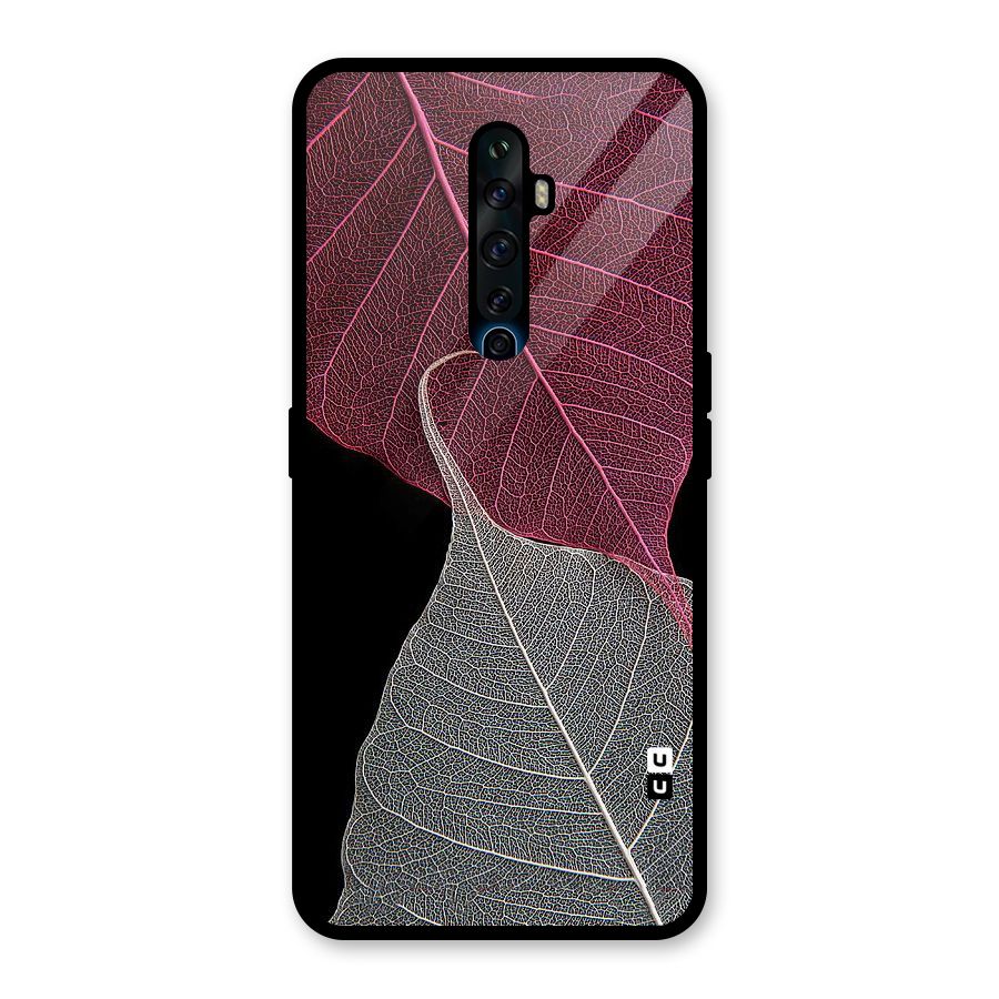 Beauty Leaf Glass Back Case for Oppo Reno2 F