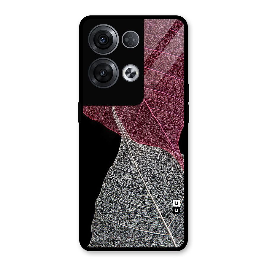 Beauty Leaf Glass Back Case for Oppo Reno8 Pro 5G