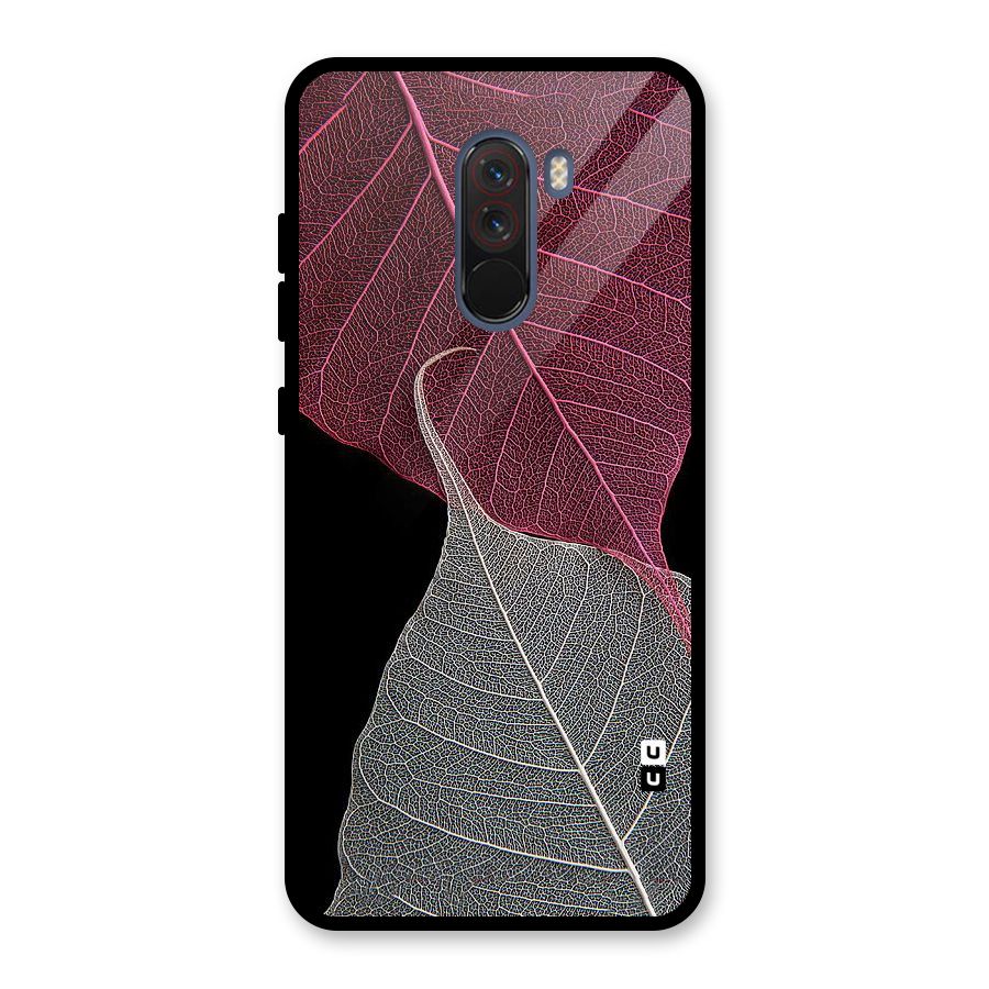 Beauty Leaf Glass Back Case for Poco F1