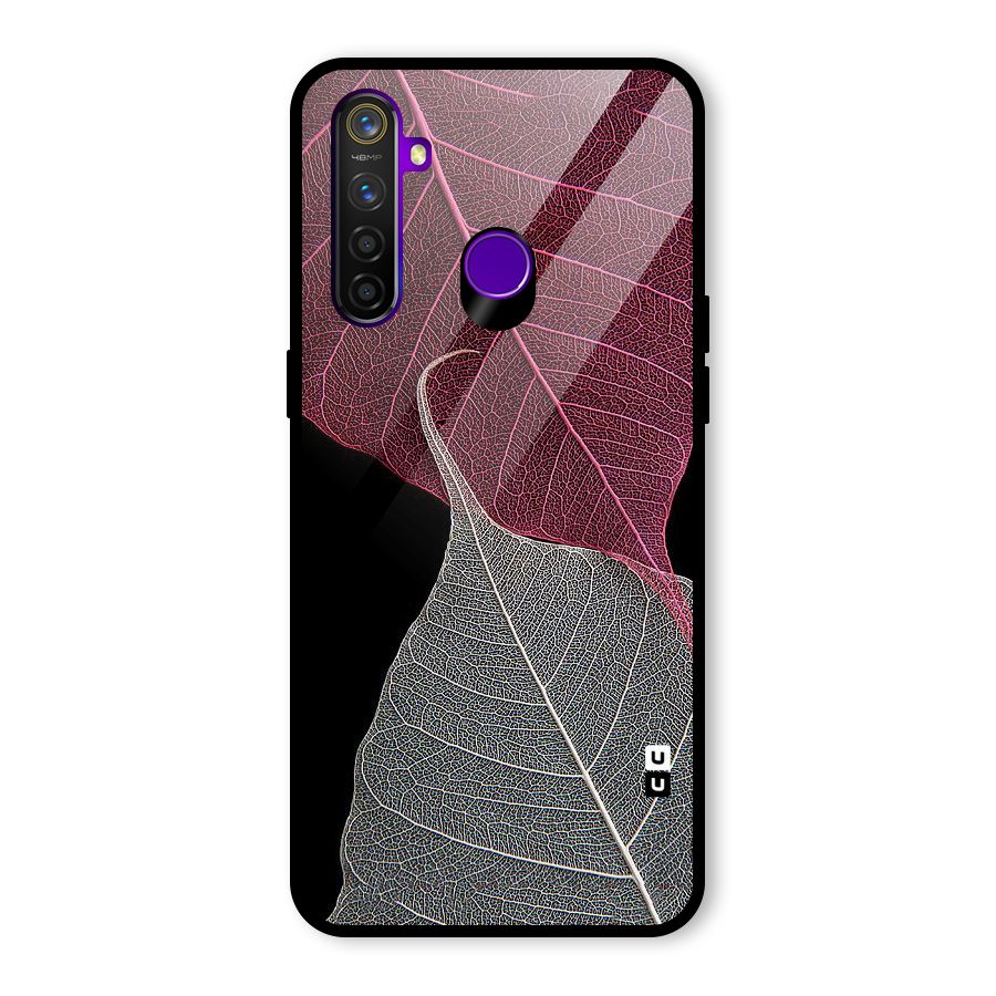 Beauty Leaf Glass Back Case for Realme 5 Pro