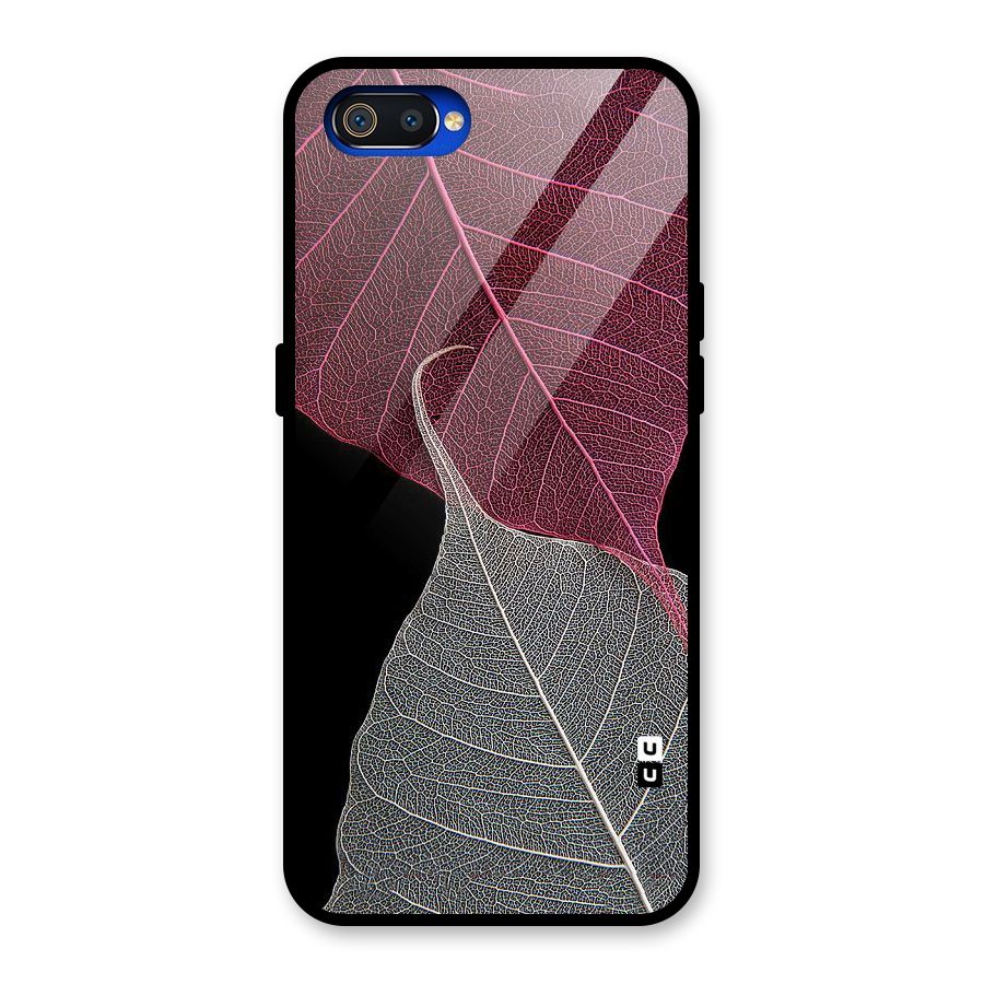 Beauty Leaf Glass Back Case for Realme C2
