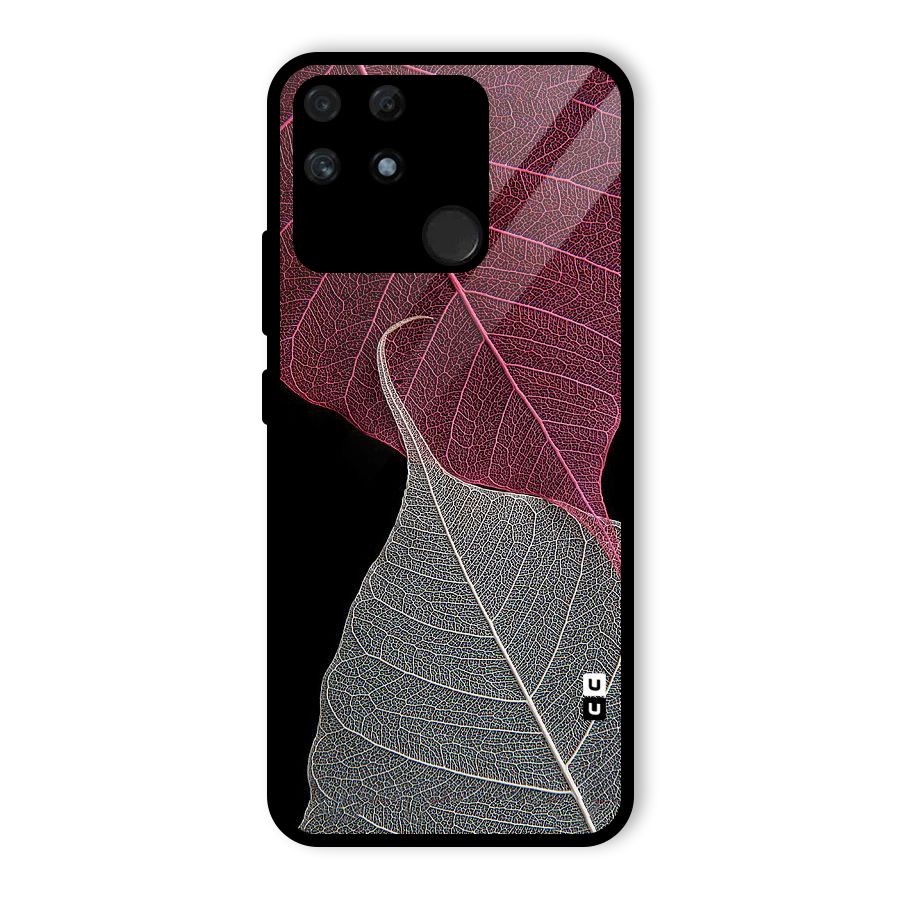 Beauty Leaf Glass Back Case for Realme Narzo 50A